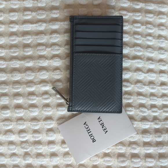 Bottega Veneta Accessories - Bottega Veneta Leather Zip Wallet Card Holder